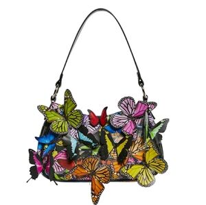 NWT! Kaleidoscope Vision Butterfly Shoulder Bag